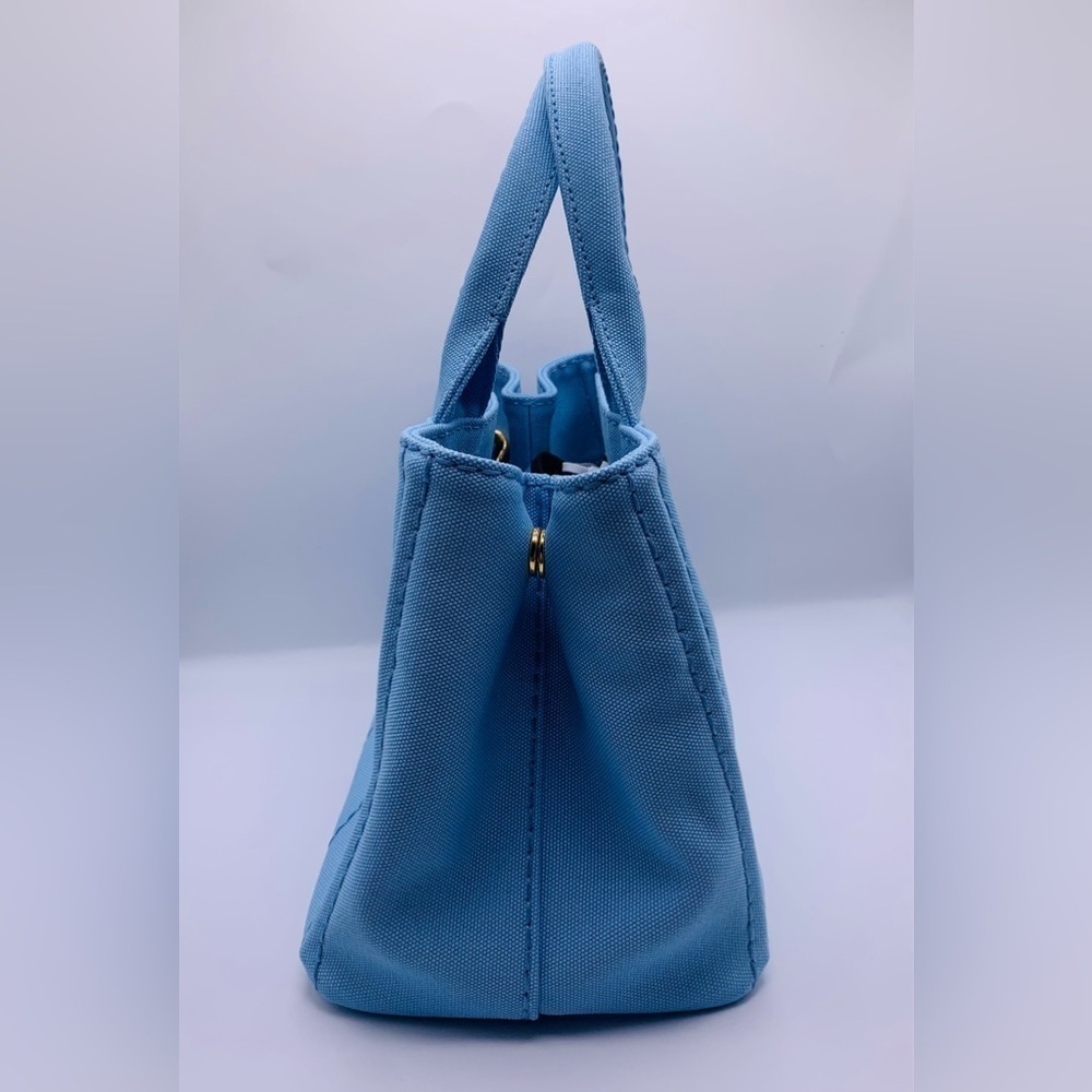 Prada Canapa Logo Tote - Beautiful Blue 🩵 - Picture 5 of 12